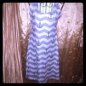 2/$20 Anchor skater dress